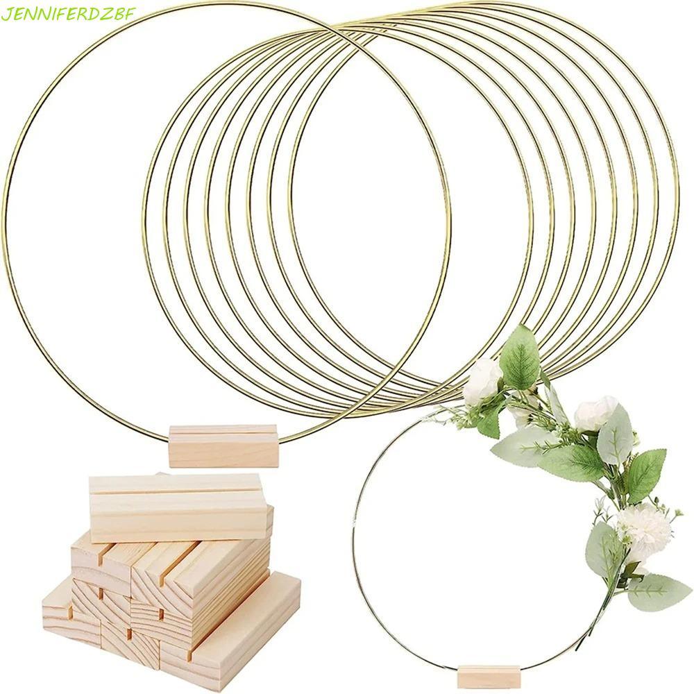 Aros De Flores De Metal Dourado , Anéis Redondos De Suporte De Base De 10-50 Cm , Argola Ferro Para Decoração Vintage DI
