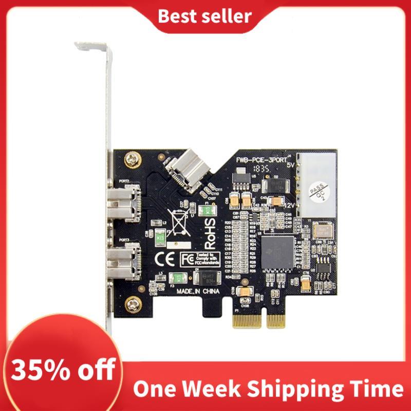 Placa Controladora PCI Express-E X1 Para 3 Portas 1394B , Adicional FireWire 800