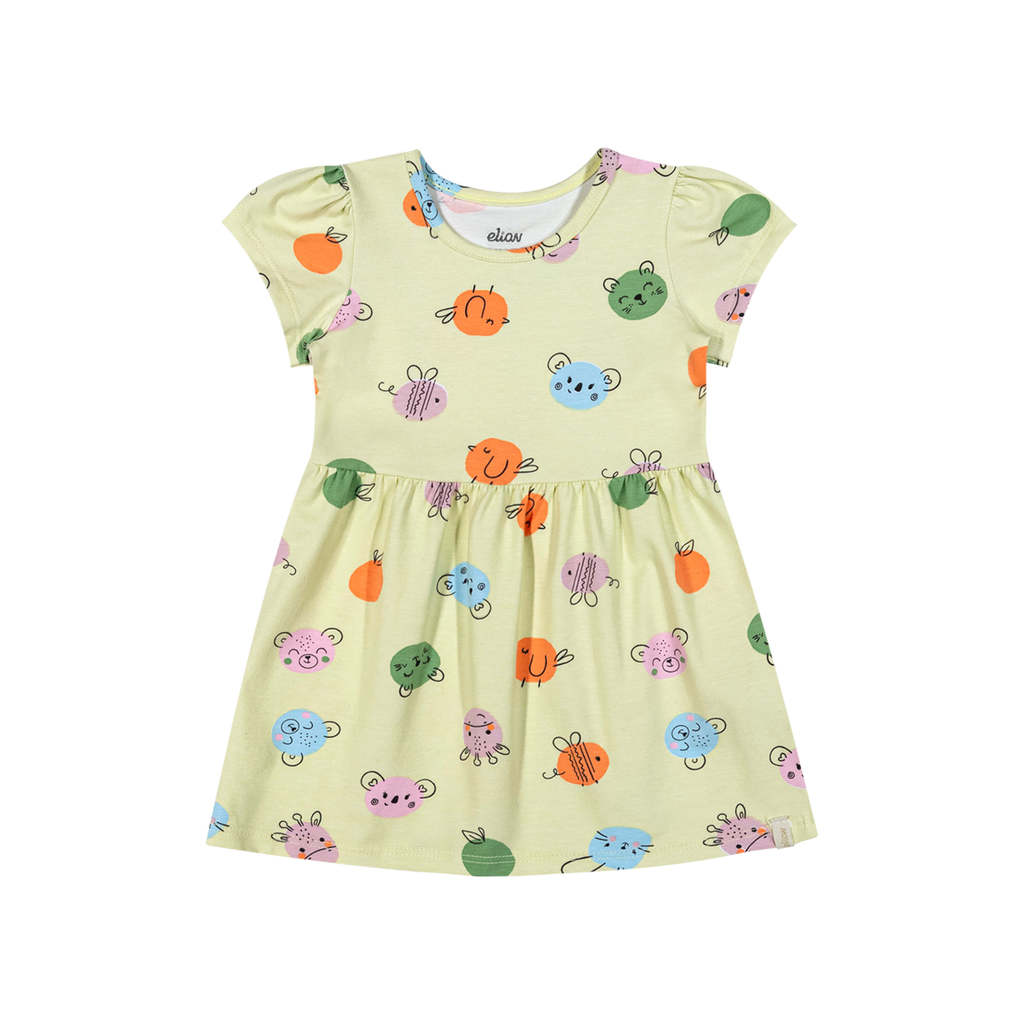 Vestido Bebê Menina Poá Divertido Elian Verde