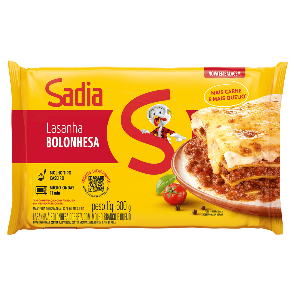 Sadia Lasanha bolonhesa 600g