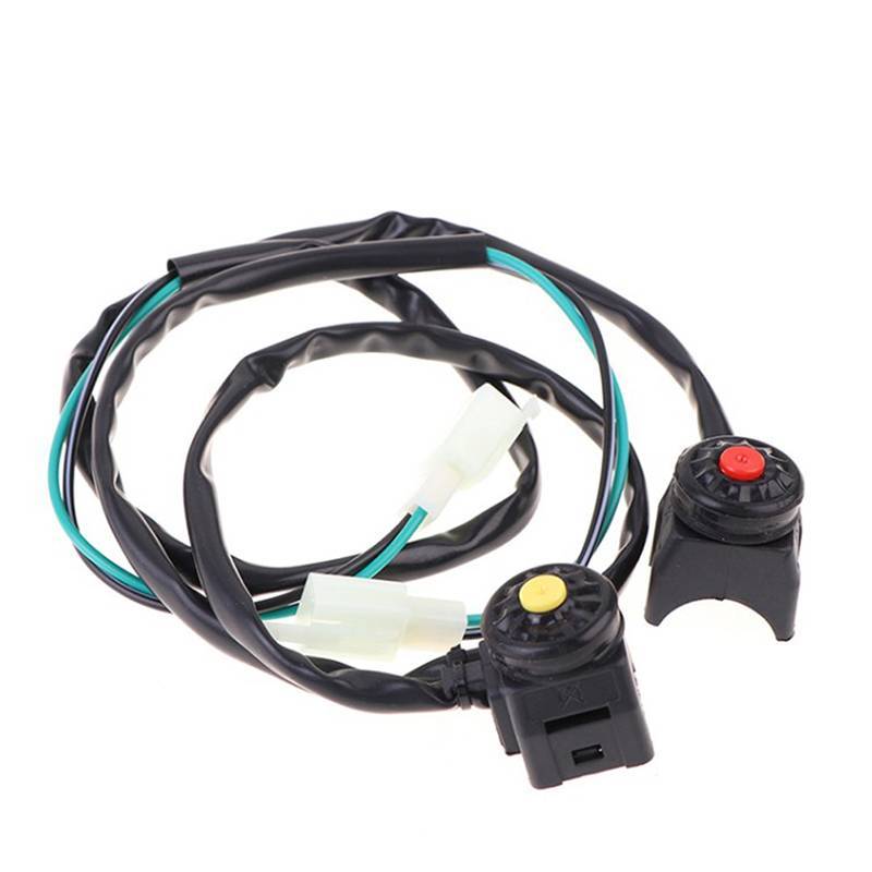 [Zutimy] Universal ATV Motocicleta Dual Sport Dirt Quad Start Horn Kill Off Stop Switch Button Acessórios Para COD