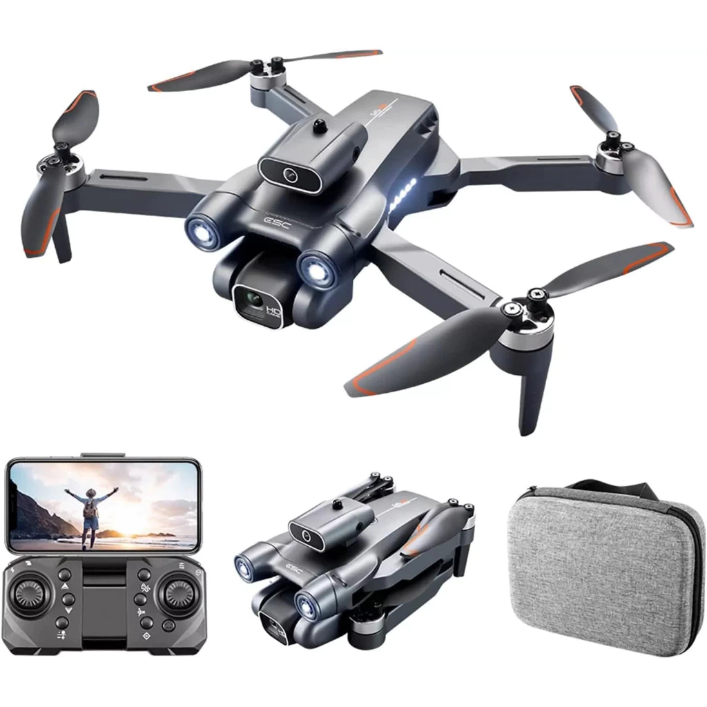 Drone S1S Profissional Brushless com Câmera Dobrável 2 Bateria-EMLL
