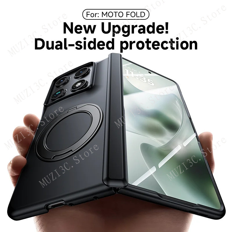 Capa De Proteção Total Para Motorola Razr Fold 5G Com Suporte Magnético De Metal