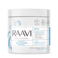 Creme Para Massagem Corporal Raavi Neutro 500g