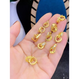 Areia estilo ouro jóias Micro-incrustado ouro geométrico brincos redondos feminino All-Match estilo influenciador pequen