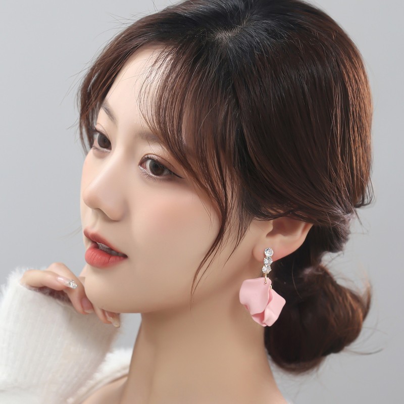 Influenciador mesmo estilo flor acrílico Retro brincos 2025 novo estilo brincos de venda quente moda coreana brincos de 