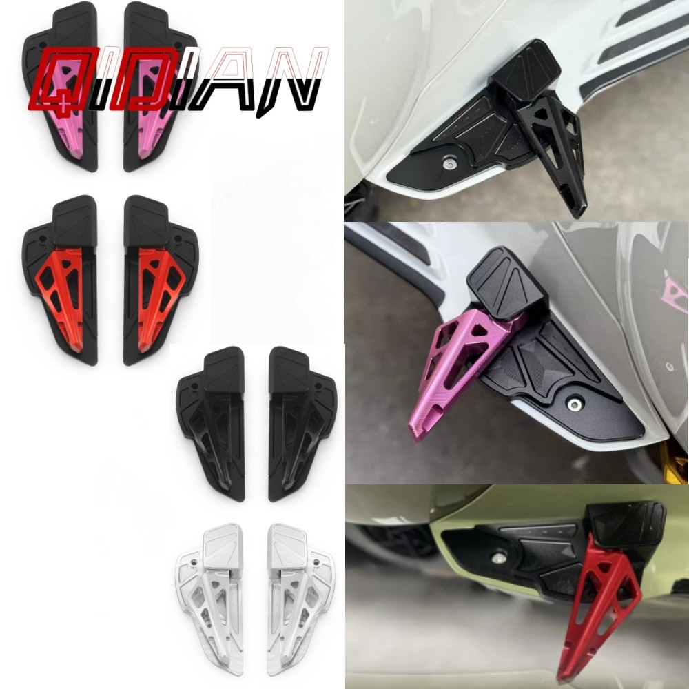 Para VESPA 2003-2025 Primavera sprint 125 150 180 CNC Alumínio Ajustável Dobrável Pé Pegs tech 2025