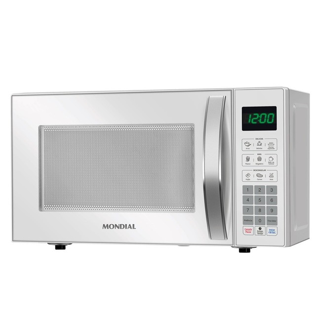 Micro-ondas 21 litros 1200W 10 níveis de potência - MO-01-21-W - Mondial