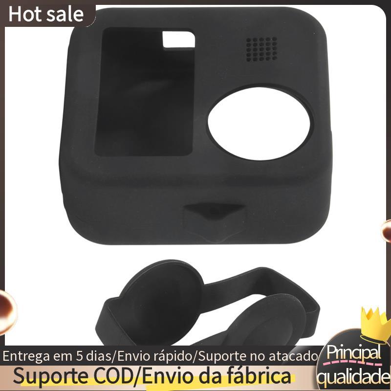 Capa Protetora De Silicone Para Câmera Esportiva MAX 360 , Peças De Lente De Cúpula Profissional (Preta)
