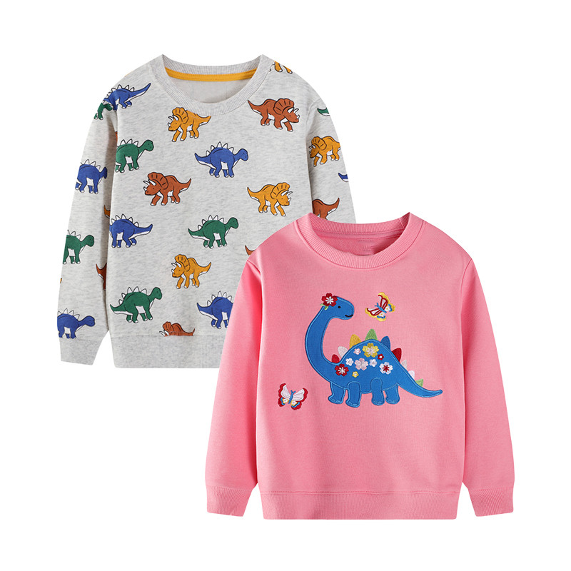 Little Maven 2 Pçs Bebê Meninos Roupas Infantis 2026 Outono Primavera Nova Criança Dos Desenhos Animados Dinossauros Mol
