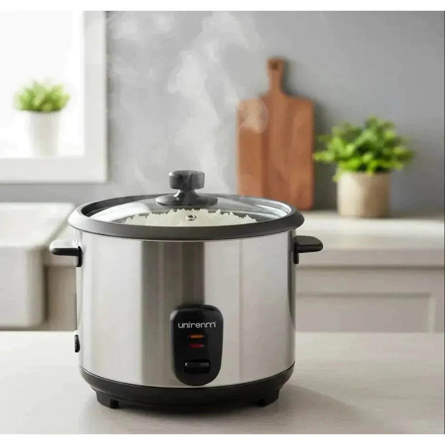 Panela de Arroz Elétrica Pratic Inox 6 ou 10 Xícaras 220V