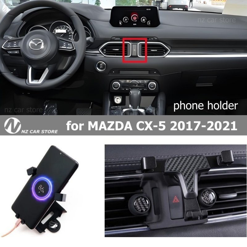 Suporte De Telefone Para MAZDA CX-5 2017-2021 Acessórios Interiores De Móvel De Ventilação De Ar . 0.0
