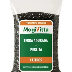 Adubo Especial Orgânico - Substrato Terra Adubada com Humus e Perlita - Vasos Plantas Flores Jardim