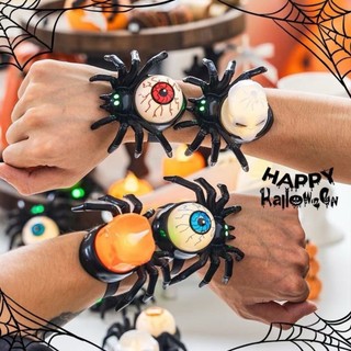 Halloween aranha pulseira luminosa engraçado luminosa festa decoração pulseira aranha halloween luminosa