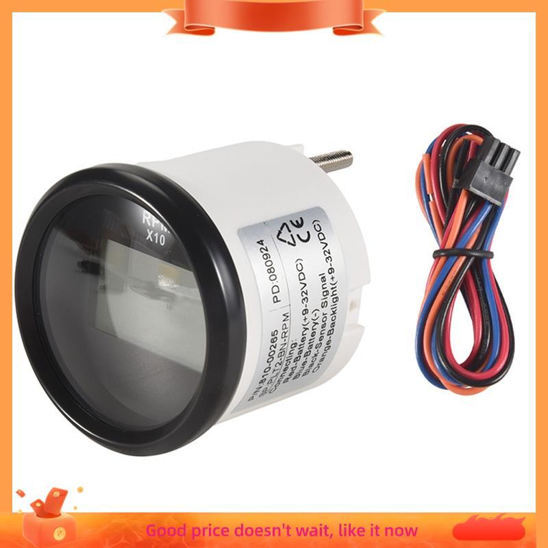 Medidor De Hora Tacômetro Digital LED Para Barco , Motor De Popa Marinho , RV , RPM ,