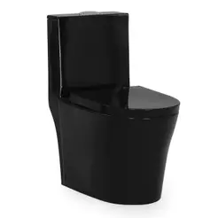 Kit Vaso Sanitário Monobloco Modaza Puri Nero - Preto