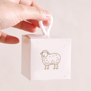 Bonito cordeiro dos desenhos animados caixa de presente aniversário cordeiro caixa de presente cordeiro presente embrulh
