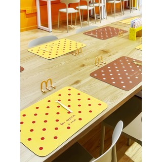 Engrossado!Tapete de mesa de feijão de bolinhas, resistente a altas temperaturas, esteira escaldante de feijão, decoraçã