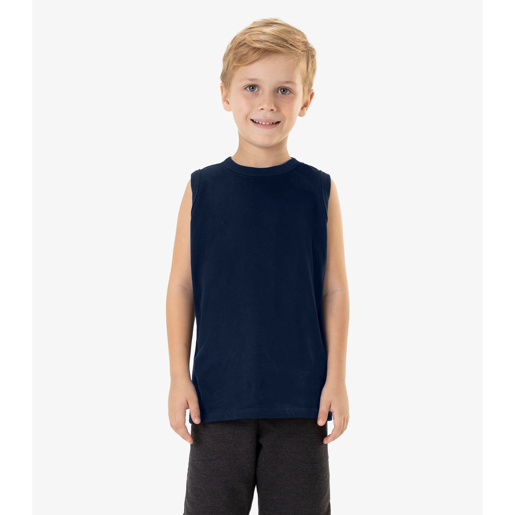 Regata Básica Infantil Masculina Rovi Kids Azul