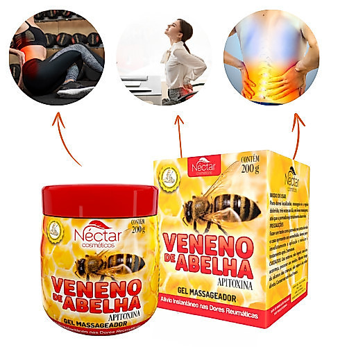 Kit 2 Und Gel Massageador De Abelha Néctar Cosmeticos - 200g