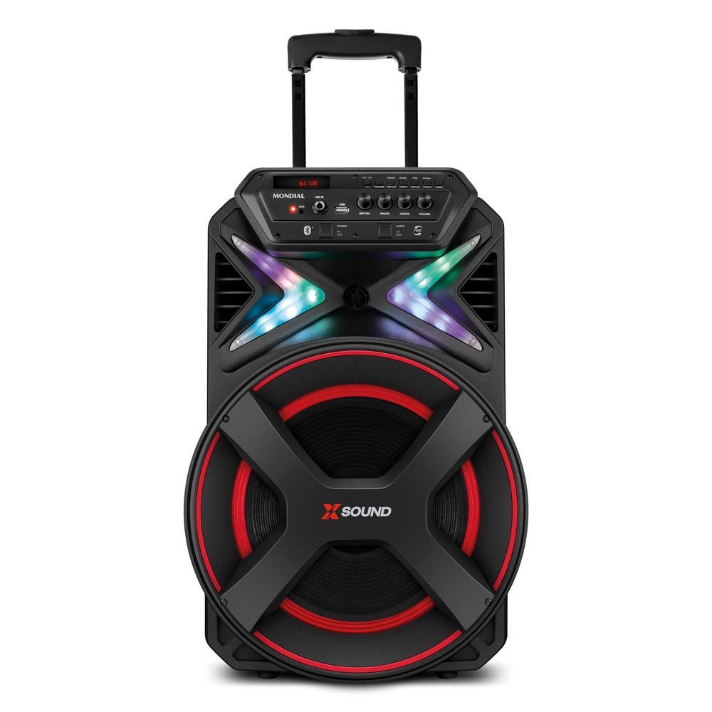 Caixa Amplificada Mondial Xsound 500W Preta CM-500-N Bivolt