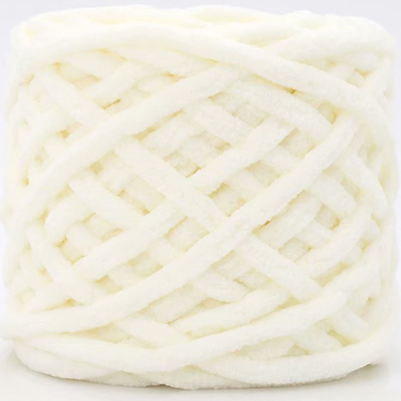 100g de fio de lã grossa de cor única, seda gelada, algodão macio tipo leite, para crochê e tricô artesanal DIY de gorro