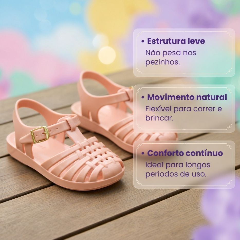 Sandália Baby MEL Do 17 Ao 24 Confortável Sensação Dia a Dia Envio Imediato Promoção Oferta