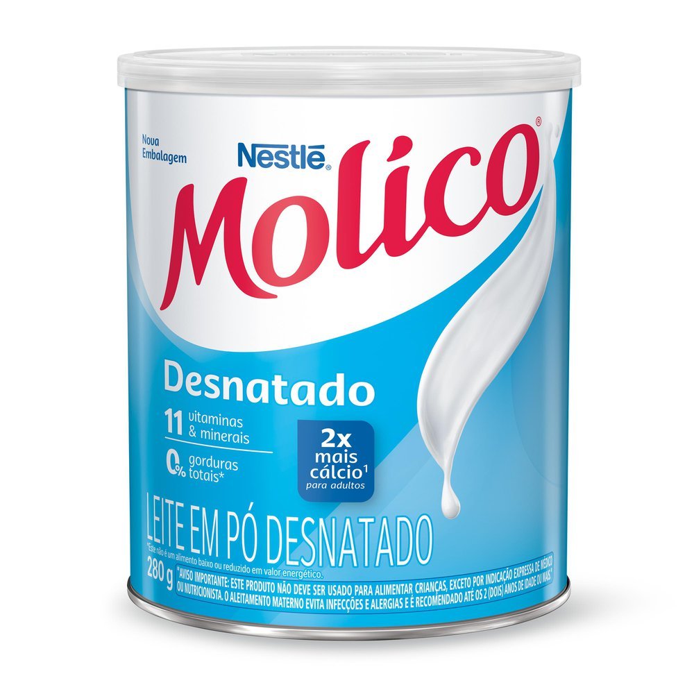 Leite em Pó Molico Desnatado Lata 280g