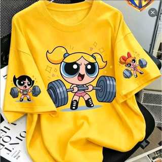 Camiseta unissex Streetwear Meninas Super Poderosas Algodão p ao g5 Academia