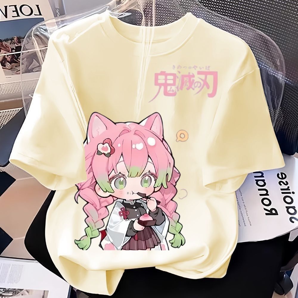 Camiseta Solta Novas Roupas Infantis Masculinas E Femininas Sucção Respirável De Algodão Puro Impressão Verão Crianças M