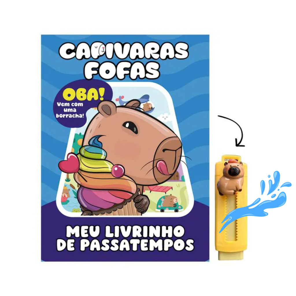 Capivaras Fofas Meu Livrinho Passatempos 03 com Borracha - Editora Online