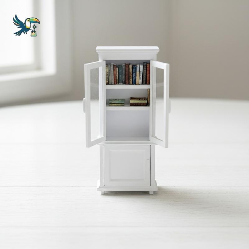 Armário De Exibição Em Miniatura 1 Casa De Bonecas Estante Móveis Decoração Realista Para Boneca Mini Quarto Acessório D