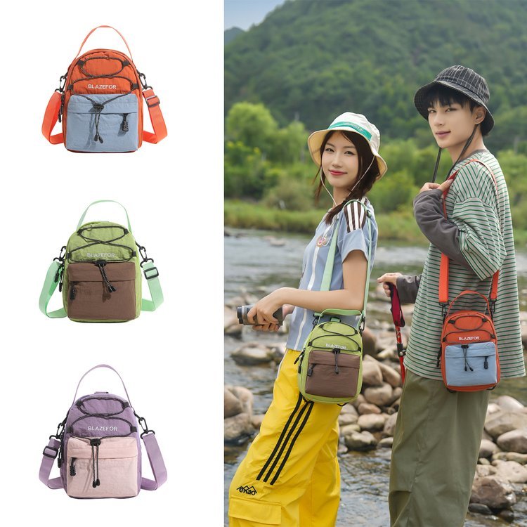 Bolsa de ombro ao ar livre feminina esportes lazer leve pequeno saco do mensageiro multifuncional à prova dwaterproof ág