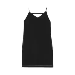 Vestido Feminino Curto Creponado Marialícia Preto