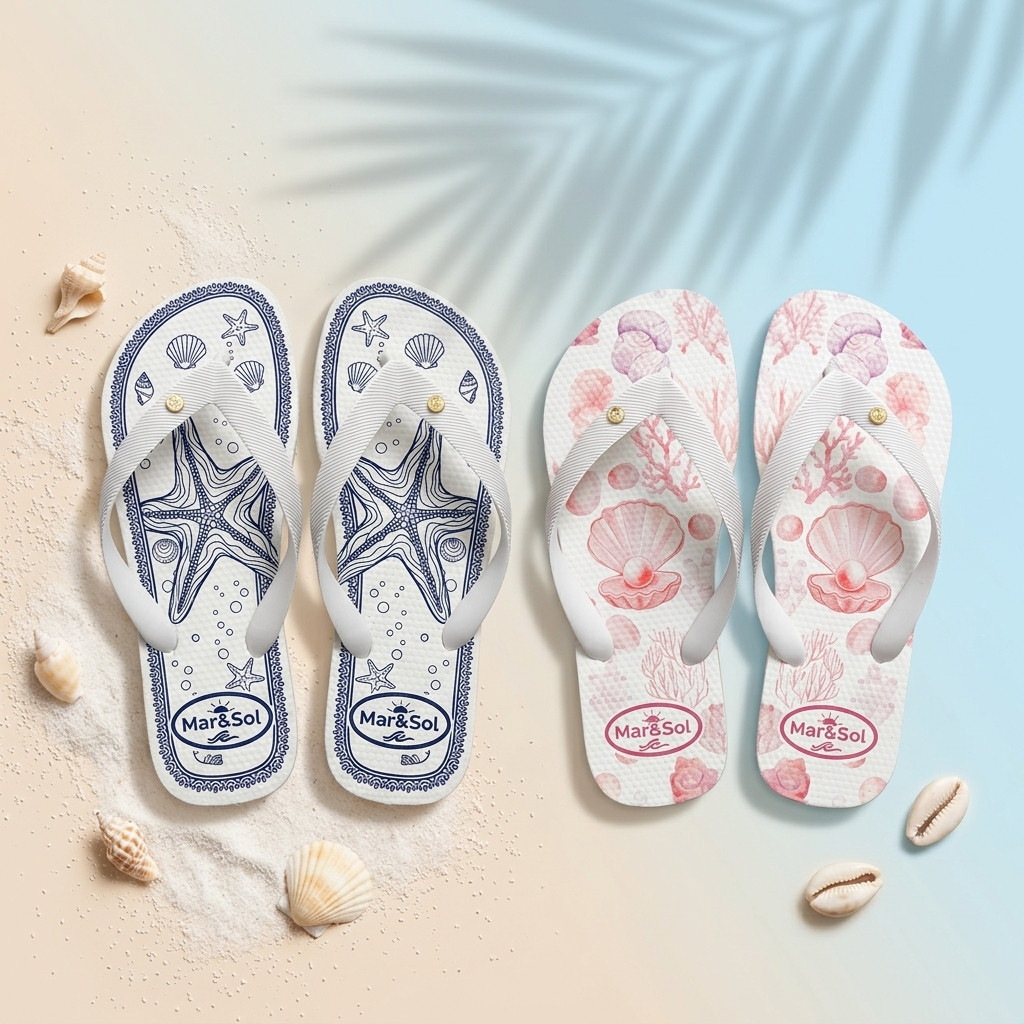 Chinelo Feminino Kit 2 Pares Estampado Confortável Macio Antiderrapante Envio 24h