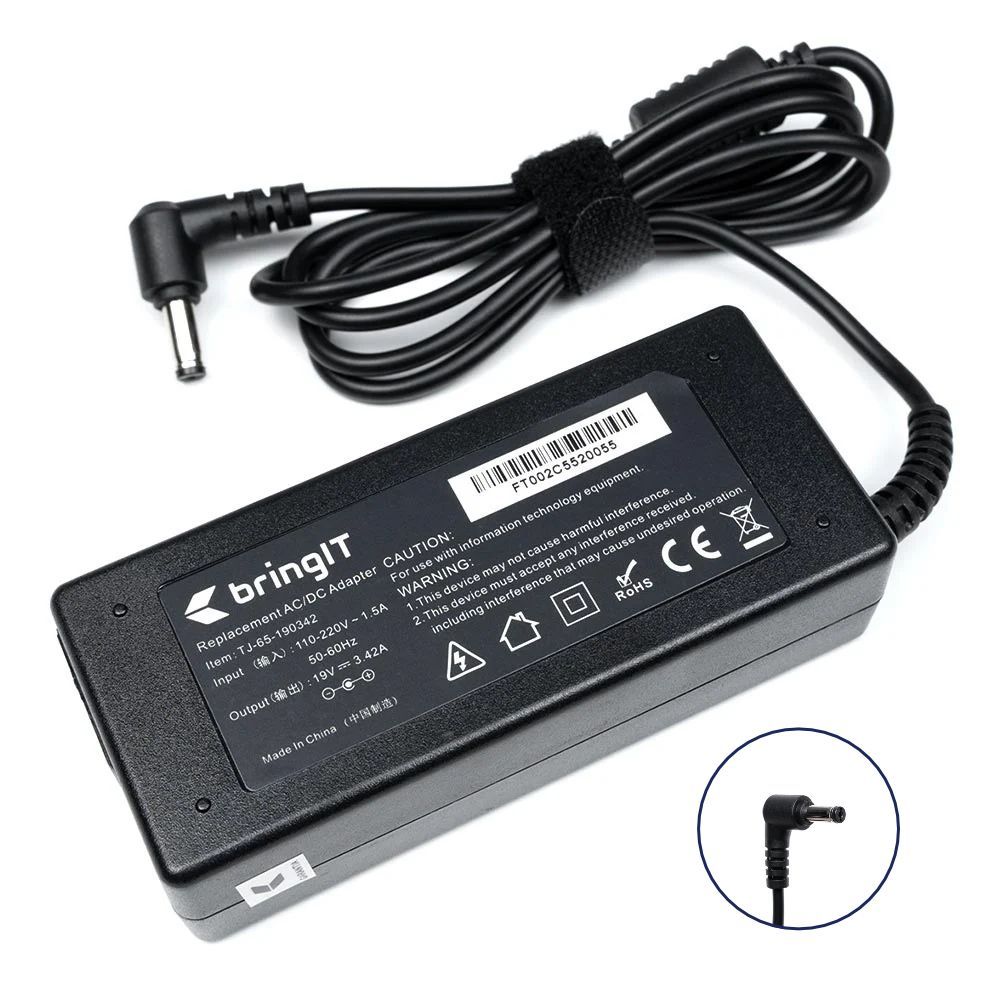 Fonte para Notebook compatível com Acer Aspire 4349 19V 3.42A 65W — oferta na Shopee