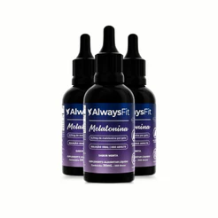 Kit 3x Melatonina AlwaysFit | Gotas Sabor Menta | 90 ml