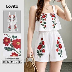 Lovito Macacão Boho de Estilo Resort com Zíper para primavera/verão JRK9P2D616