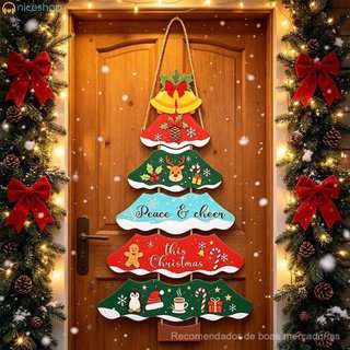 Decoração para festas de Natal, enfeites para árvores, decoração para pendurar na porta, ideal para celebrações em casa,