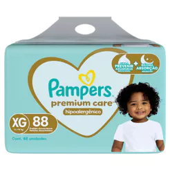 Fralda Descartável Pampers Premium Care Max XG 88 Unidades