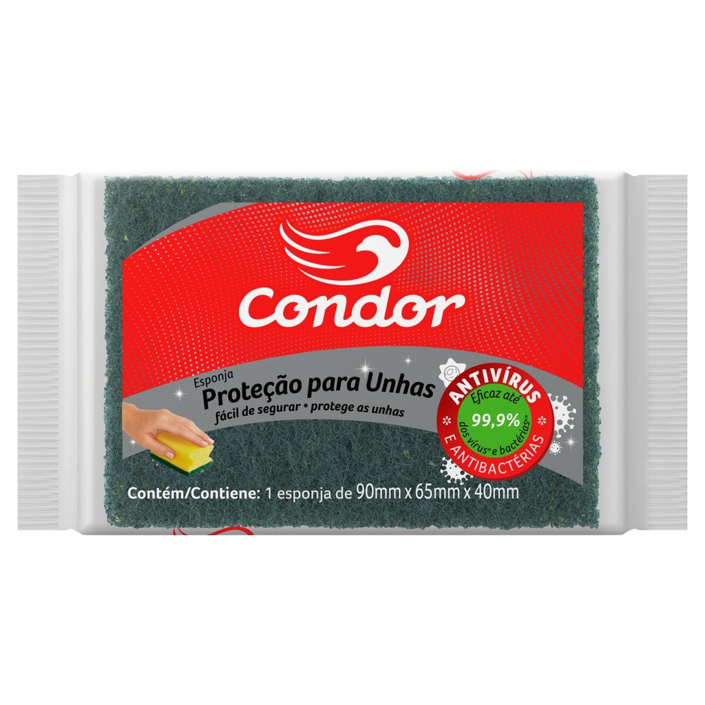 Kit Esponja Amarela Protege Unhas Condor - 3 Unidades em Oferta na Shopee