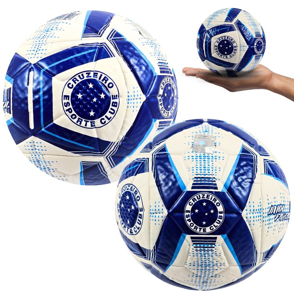 Mini Bola Cruzeiro EC Tricolor Para Quadra, Salão Oficial N° 2 Dualt