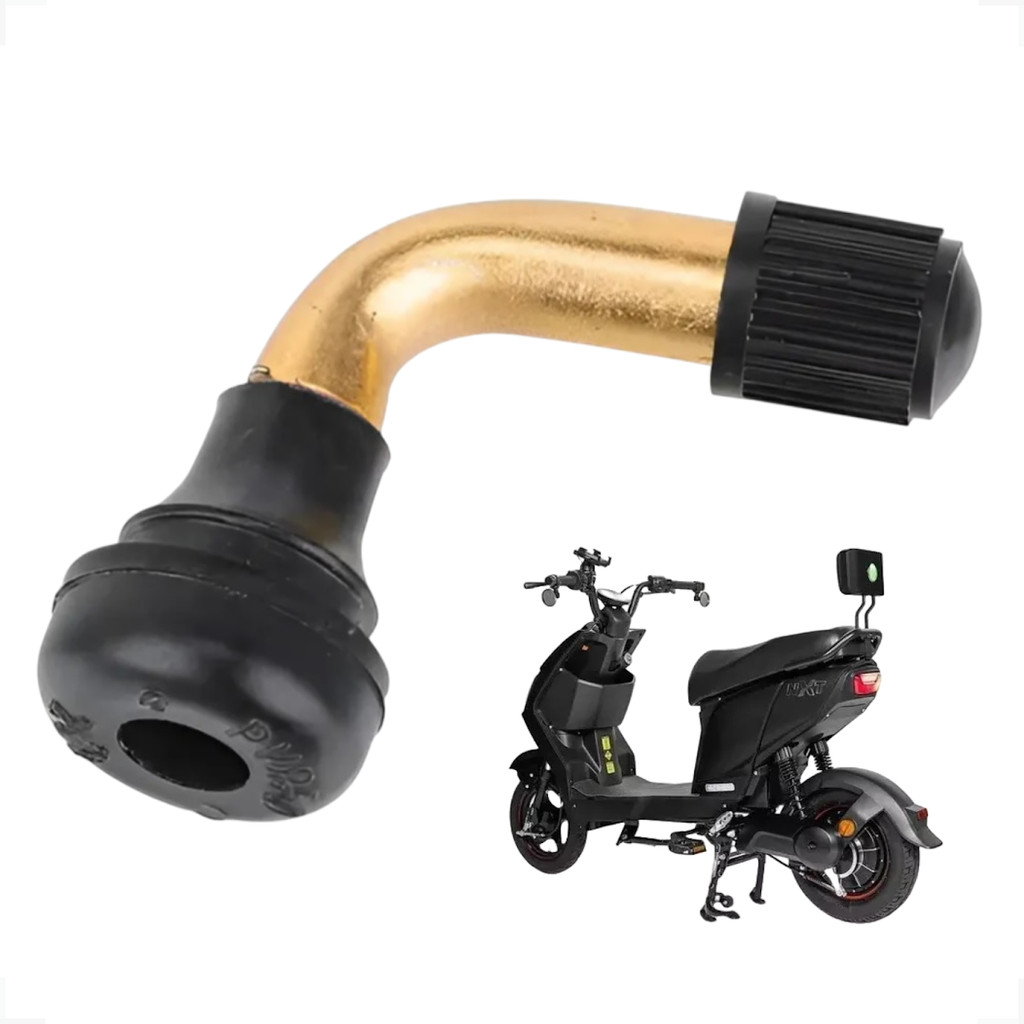 Válvula Pneu Scooter Bike Eletrica Curva Pvr50 Joy Juna Next