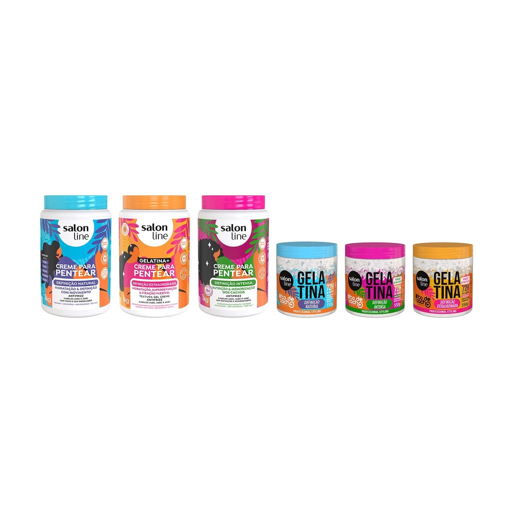 Combo Definição com Cremes para Pentear e Gelatinas #todecacho