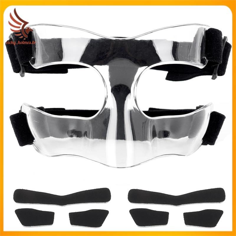 [vicky_holmes.br] Máscara Facial Protetor De Nariz Para Quebrado , Proteção Ajustável De Treinamento Esportivo Com Acolc