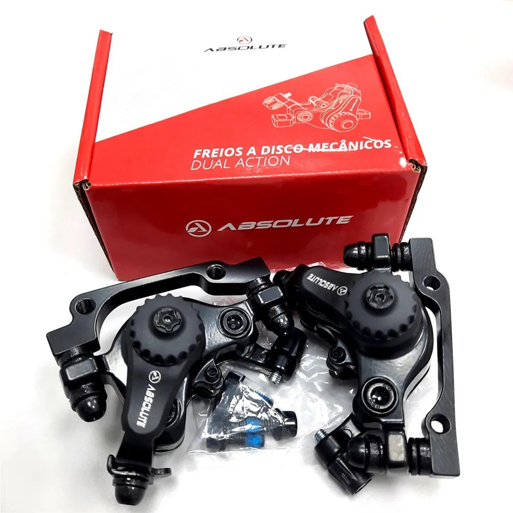 Par Pinças Freio A Disco Mecânico Absolute Dual Action Duplo em Oferta na Shopee