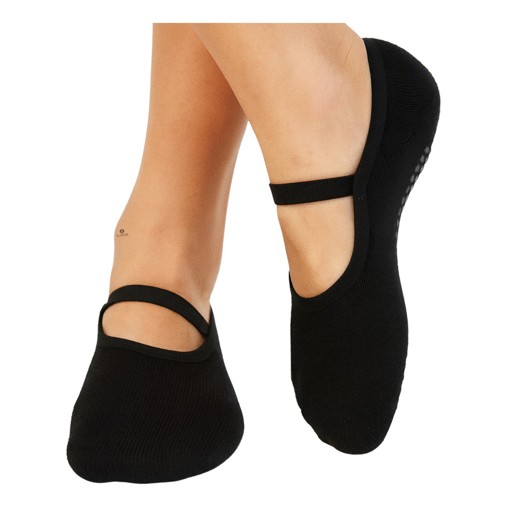 Imagem Meia Sapatilha Antiderrapante Feminina Pilates Yoga Ballet Academia Confortável