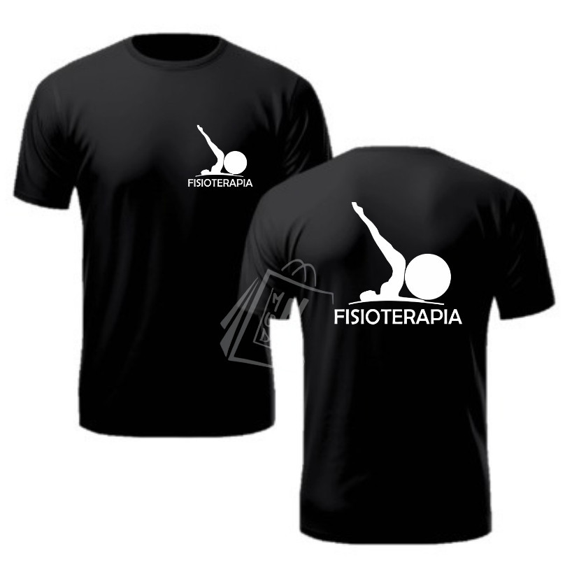 Camiseta Camisa estampada Profissão Fisioterapia Curso Profissão