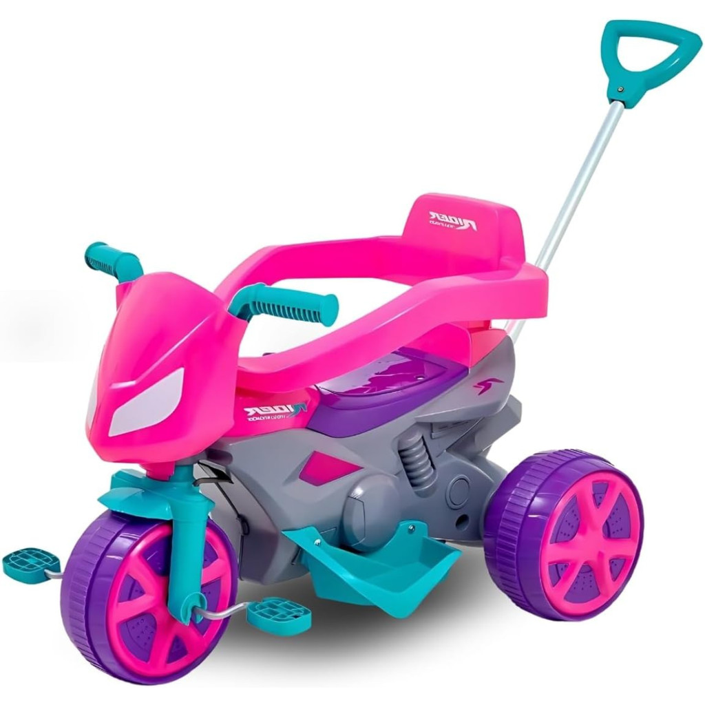 Moto Rider Andador Rosa Usual Brinquedos 898
