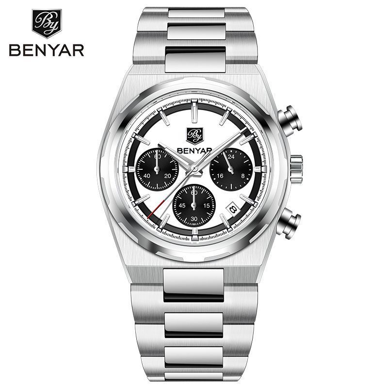 BENYAR BENYAR Novo estilo quartzo 24 horas calendário luminoso masculino relógio de pulso de quartzo BY-5204